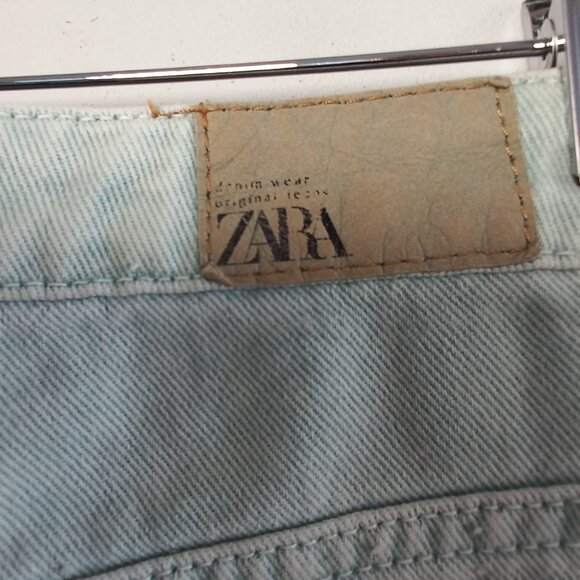 Zara light turquoise barrel fit jeans - Picture 11 of 12